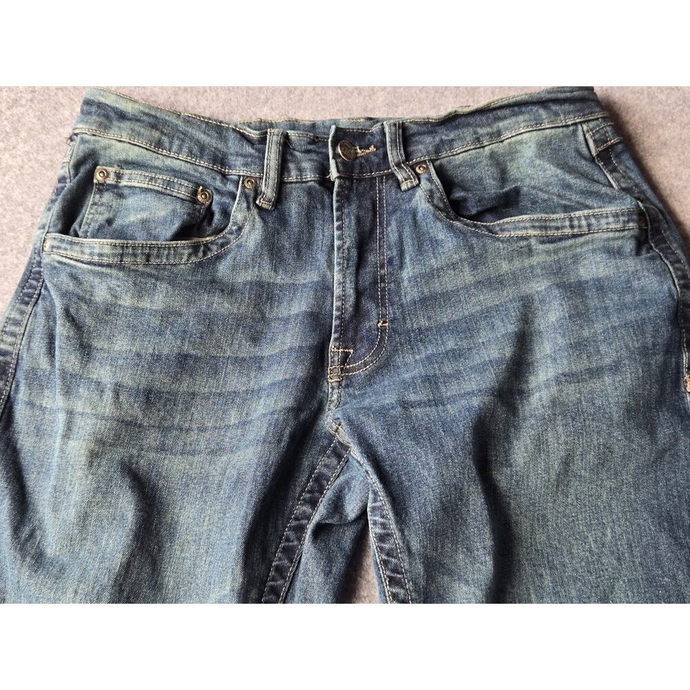 Original Berne Men's Work Jeans Blue Denim Straight Leg Whiskered 32x32.5 - Picture 2 of 15
